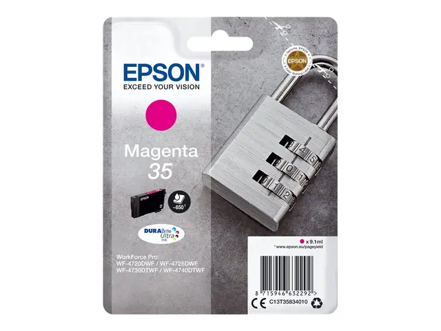 Epson 35 - 9.1 ml magenta original blære med RF/lyd-alarm blekkpat...