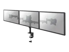 Neomounts NM-D135D3 - Monteringssett - full bevegelse for 3 LCD-skjermer - svart - skjermstørrelse: 10"-27" - klemmemonterbar, malje, skrivebordsmonterbar