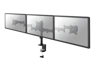 Neomounts NM-D135D3 - Monteringssett - full bevegelse for 3 LCD-skjermer - svart - skjermstørrelse: 10"-27" - klemmemonterbar, malje, skrivebordsmonterbar