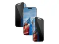 PanzerGlass - Skjermbeskyttelse for mobiltelefon ultravid passform m. EasyAligner - glass - med personvernsfilter - 2-veis - rammefarge svart
