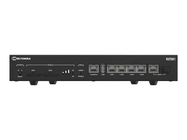 Teltonika RUTXR1 - Trådløs ruter WWAN 4-portssvitsj Wi-Fi 5 4G rac...