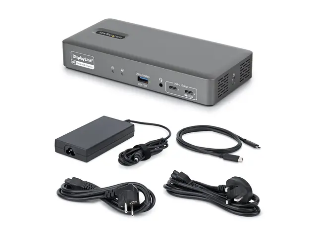 Startech - dokkingstasjon - USB-C 3.2 Gen 2 - 2 x HDMI, 2 x DP - 1GbE