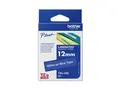 Brother TZe-535 - Hvitt på blått - Rull (1,2 cm x 8 m) 1 kassett(er) laminert teip for Brother PT-D210, D600, H110; P-Touch PT-1005, D450, D800, P300; P-Touch Cube Pro PT-P910