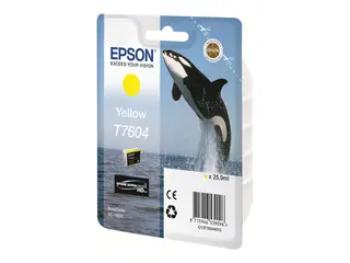 Epson T7604 - 26 ml - gul - original - blister blekkpatron - for SureColor P600, SC-P600