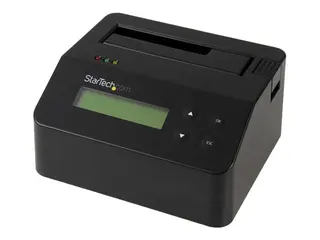 StarTech USB 3.0 Hard Drive Eraser Dock for 2.5" &amp; 3.5" SATA/ IDE SSD HDD + mSATA &amp; M.2 Standalone Secure Erase Wiper &amp; Sanitizer (SDOCK1EU3P) - Harddisksletter - svart - for P/N: SVA12M5NA