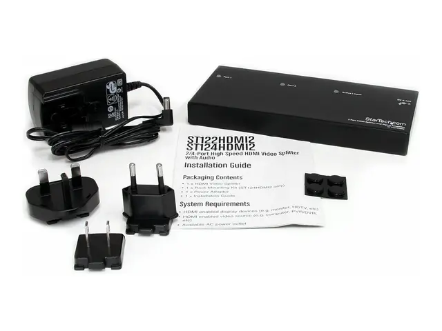 StarTech.com HDMI Splitter 1 In 2 Out - 1080p - 2 Port - Signal Am...