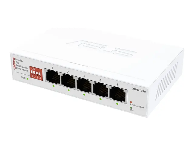 ASUS QG-U1080 - Switch ikke-styrt 5 x 2.5GBase-T stasjonær