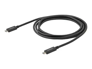 StarTech.com USB 3.1 Type C Cable - 6 ft / 2m with Power Delivery (USB PD) - Power Pass Through Charging - USB Charger (USB315CC2M) - USB type C-kabel - 24 pin USB-C til 24 pin USB-C - 2 m