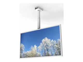 HI-ND - Monteringssett (hylster) landskap - for digitalsignerings-LCD-panel - metall - hvit - skjermst&#248;rrelse: 43&quot; - takmonterbar