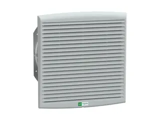 Schneider ClimaSys - Integrasjon av stativventiler med utl&#248;psrist og G2-filter, 850 m&#179;/t, IP54 - AC 230 V - gr&#229;, RAL 7035