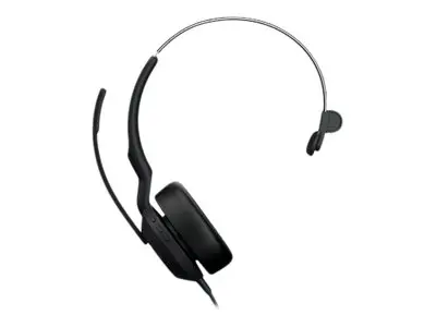 Jabra Evolve2 50 UC Mono - Hodesett on-ear trådløs, kablet aktiv s...