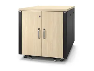 APC NetShelter - Rack (vertikal) - lydisolert AC 100-230 V - lønn - 12U - 19" - for P/N: SMTL1500RMI3UC, SRT2200RMXLAUS, SRTL3KRM1UC, SRTL3KRM1UNC, SRYL20K20RMXLT