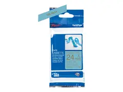 Brother TZe-RL54 - Sateng - gull på lyseblå Rull (2,4 cm x 4 m) 1 kassett(er) båndtape - for Brother PT-D600; P-Touch PT-2430, 2700, 3600, 7500, 7600, 9800, D800, E550, H500, P750