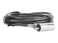 Targus Defcon Compact Keyed Cable Lock - Sikkerhetskabellås svart - 1.98 m
