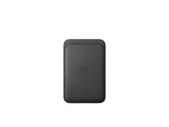 Apple - Lomme for mobiltelefon / kredittkort MagSafe-samsvar - mikrotvill, FineWoven - svart - for iPhone 12, 13, 14, 15, 16, 16e, 17, 17e, 18