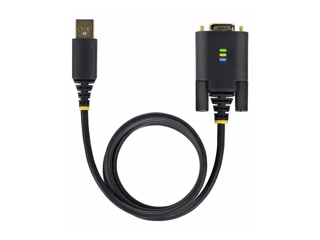 StarTech.com 6.6ft (2m) USB to Serial Adapter Cable, COM Retention...