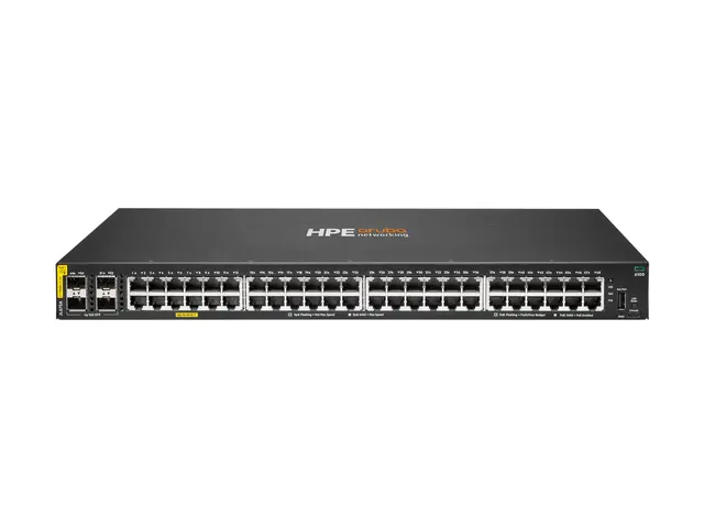 HPE Aruba 6100 48G Class4 PoE 4SFP+ 370W Switch - Switch - Styrt -...