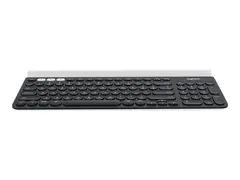 Logitech K780 Multi-Device - Tastatur trådløs - Bluetooth, 2.4 GHz - Storbritannia - hvit