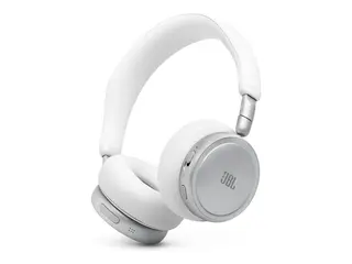 JBL LIVE 680NC - Hodetelefoner med mikrofon on-ear - Bluetooth - trådløs, kablet - aktiv støydemping - 3,5 mm jakk - hvit