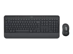 Logitech Signature MK650 Combo for Business Tastatur- og mussett - trådløs - Bluetooth LE - QWERTY - Russisk - grafitt