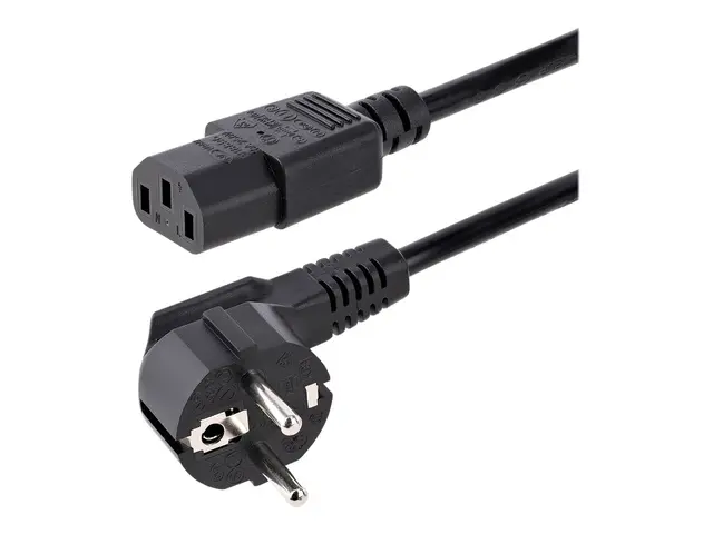StarTech.com 1m (3ft) Computer Power Cord, 18AWG, EU Schuko to C13...