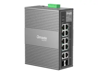 TP-Link Omada IES210GPP V1.6 - Switch - industriell Styrt - 6 x 10/100/1000 (PoE+) + 2 x 10/100/1000 (PoE++) + 2 x combo 100/1000 SFP/RJ-45 - DIN-skinnemonterbar, veggmonterbar - PoE++ (240 W)