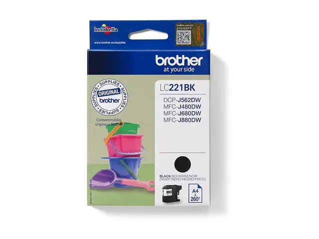 Brother LC221BK - Svart - original - blekkpatron - for Brother DCP...