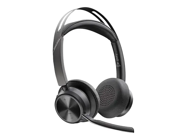 Poly Voyager Focus 2-M - Hodesett on-ear Bluetooth trådløs, kablet...