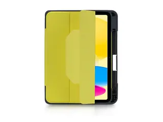Deqster MAX - Lommebok for nettbrett - robust polyuretan, polykarbonat, termoplast-polyuretan (TPU) - gul - for Apple 10.9-inch iPad (10. generasjon); iPad (A16)