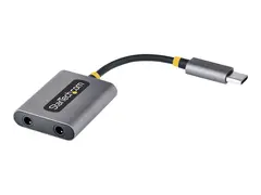 STARTECH USB-C HEADPHONE SPLITTER - US C TO DUAL 3.5MM AUDIO ADAPTER