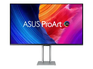 ASUS ProArt PA32UCDMR-K - OLED-skjerm - 32" (31.5" synlig) 3840 x 2160 4K UHD (2160p) @ 240 Hz - 1000 cd/m² - 1500000:1 - HDR10 - 0.1 ms - Thunderbolt 4, HDMI - høyttalere - sølv