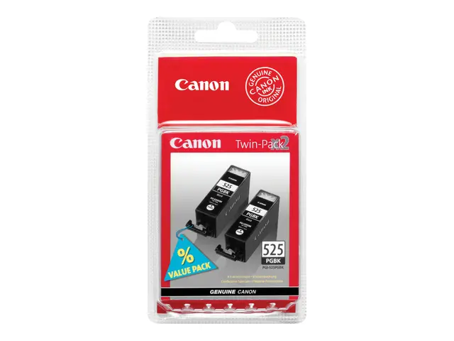 Canon PGI-525PGBK Twin Pack - 2-pack 19 ml svart original blekkbeh...