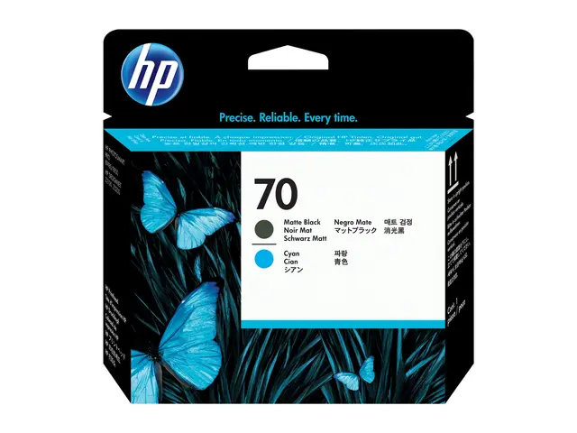 HP 70 - Cyan, matt svart skriverhode for DesignJet HD Pro MFP, T12...