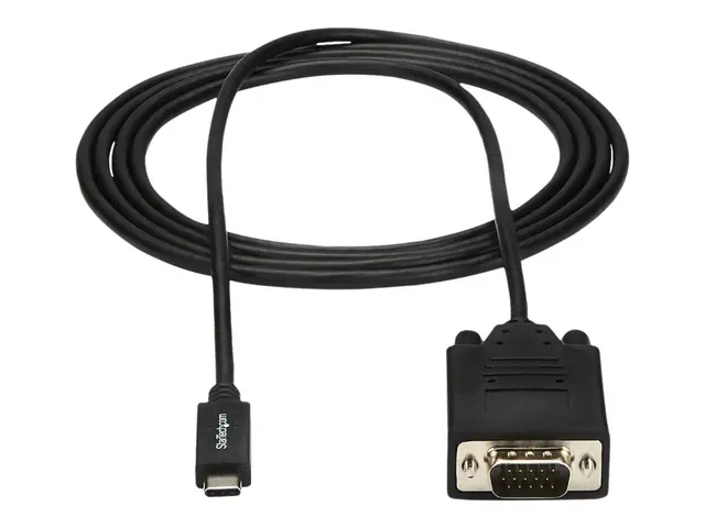 StarTech.com 6ft (2m) USB C to VGA Cable, 1920x1200/1080p Type Vid...