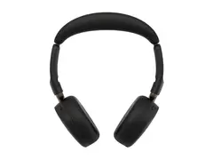 Jabra Evolve3 65 Flex MS - Hodesett - on-ear Bluetooth - trådløs, kablet - aktiv støydemping - USB-A via Bluetooth-adapter, USB-C - svart - Certified for Microsoft Teams, Zoom Certified, Works With Google Meet, MFi Certified