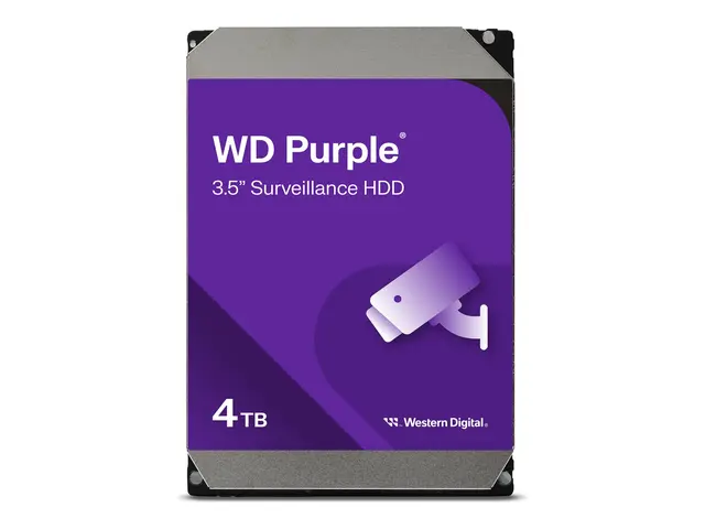 WD Purple WD43PURZ - Harddisk 4 TB overvåkning intern 3.5" SATA 6G...
