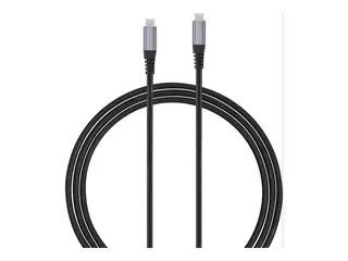Andersson - USB-kabel - 24 pin USB-C (hann) til 24 pin USB-C (hann) USB 3.2 - 5 A - 1.5 m - USB Power Delivery (100 W), flettet belegg - svart, romgr&#229;