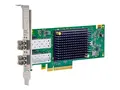 Lenovo ThinkSystem Emulex LPe36002 - Vertbussadapter PCIe 4.0 x8 lav profil - 64Gb Fibre Channel Gen 7 (Short Wave) x 2 - for ThinkStation P920 Rack; ThinkSystem SR650; SR650 V2; SR665; SR850 V2; SR850P; SR860 V2