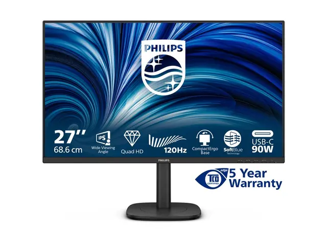Philips 27B2U3601 - 3000 Series LED-skjerm 27" 2560 x 1440 QHD @ 1...