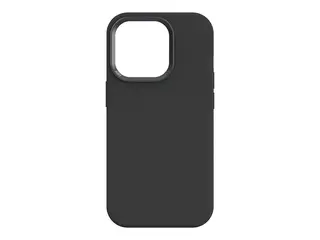 KEY - Baksidedeksel for mobiltelefon antibakteriell - MagSafe-samsvar - v&#230;skesilikon, hard polykarbonat - svart - for Apple iPhone 15 Pro