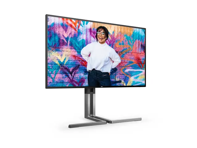 AOC U27U3CV - Graphic Pro Series LED-skjerm - 27" - 3840 x 2160 4K @ 60 Hz - Nano IPS - 350 cd/m² - 1300:1 - DisplayHDR 400 - 4 ms - 2xHDMI, DisplayPort, 2xUSB-C - høyttalere - svart 