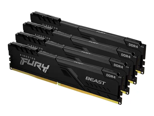 Kingston FURY Beast - DDR4 sett 32 GB: 4 x 8 GB DIMM 288-pin 3600 ...