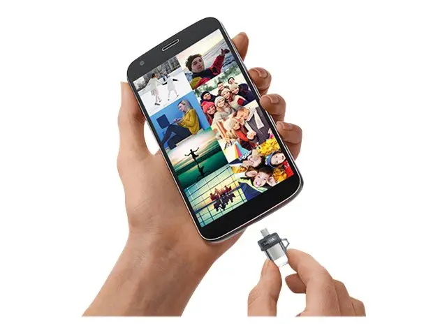 SanDisk Ultra Dual - USB-flashstasjon - 32 GB USB 3.0 / micro USB 