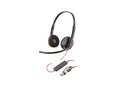Poly Blackwire 3220 - Blackwire 3200 Series hodesett - on-ear - kablet - USB-C - svart - Skype Certified, Cisco Jabber Certified, Avaya Certified, UC-sertifisert