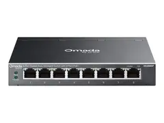 TP-Link Omada ES208GP V1 - Switch - Styrt 8 x 10/100/1000 (PoE+) - stasjonær, veggmonterbar - PoE+ (64 W)