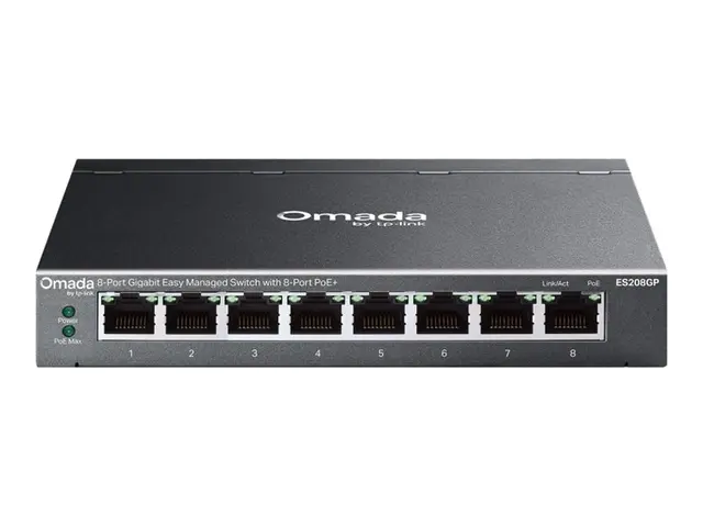 TP-Link Omada ES208GP V1 - Switch Styrt 8 x 10/100/1000 (PoE+) sta...