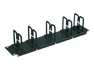 Eaton Tripp Lite Series Rack Enclosure Cabinet Horizontal Cable Ring Flexible 2URM Rack-kabelføringssett - svart - 2U - 19"