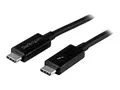 StarTech.com 2m (6.6ft) Thunderbolt 3 Cable, 20Gbps, 100W PD, 4K Video, Thunderbolt-Certified, Compatible w/ TB4/USB 3.2/DisplayPort Thunderbolt-kabel - 24 pin USB-C til 24 pin USB-C - 2 m