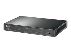 TP-Link TL-SG1210MPE V2 - Switch - smart 8 x 10/100/1000 (PoE+) + 1 x 10/100/1000 + 1 x kombo Gigabit SFP/RJ-45 - veggmonterbar - PoE+ (123 W)