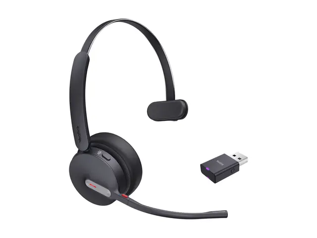 Yealink WH64 Hybrid Mono - Hodesett on-ear DECT / Bluetooth trådlø...